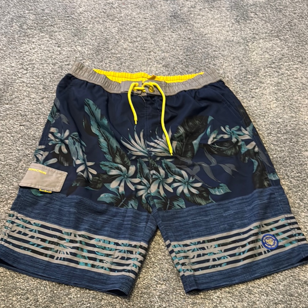 Floral Navy Swim Shorts